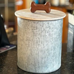 Dog treat canister- farmhouse style